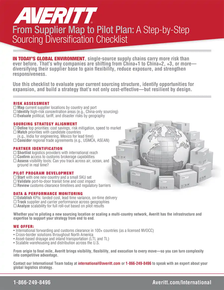 Sourcing Diversification Checklist Cover